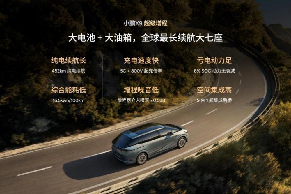 小鵬X9超級(jí)增程攜手華為打造下代增程發(fā)電機(jī) 小鵬X9超級(jí)增程攜手華為打造下代增程發(fā)電機(jī)